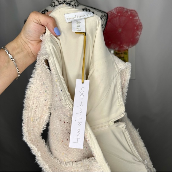 NWT House of Harlow 1960 Tweed Mini Dress Size Large - Picture 10 of 13